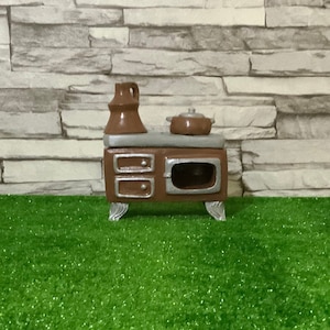 Miniature Ceramic Real Stove