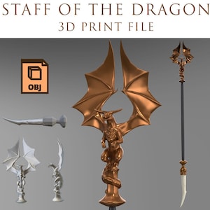 Staff of the Dragon 3D print OBJ Files