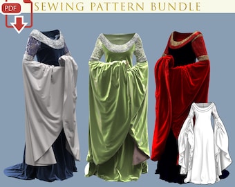 Elf Princess Dress Pattern PDF Lord of the Rings Cosplay