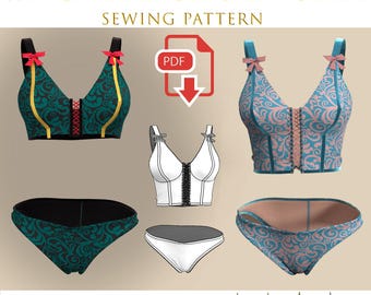 Witcher 3 Ladies Lingerie Sorceress Sewing Pattern