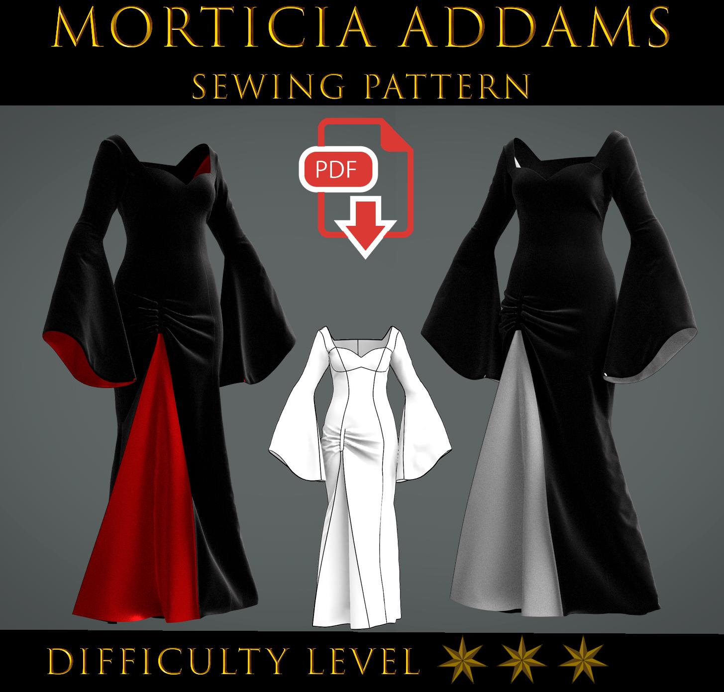 Morticia Dress - Etsy Morticia Dress - Etsy