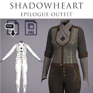 Shadowheart Epilogue Outfit Pattern with Accessories