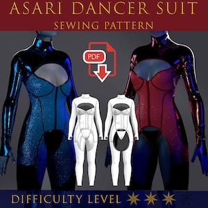 Asari Dancer Suit Costume Pattern