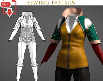 Triss Merigold Classic Costume The Witcher 3 Sewing Pattern
