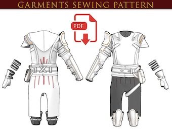 Clothes Only Hawke Champion Mage Pattern Sewing Template