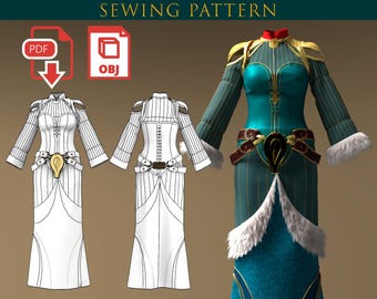 Mage Circle Bethany Hawke Dragon Age Sewing Pattern