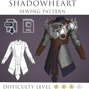Shadowheart Cleric Outfit Pattern Kit with Accessories