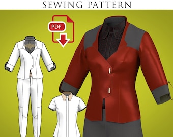 V Cyberpunk Corpo Outfit Costume Pattern