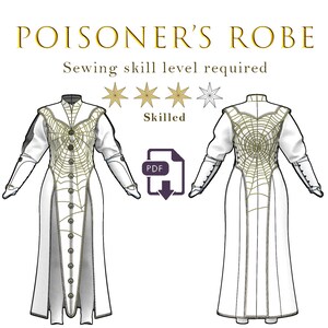 Potent Poisoners Lorroakan Robe Pattern Dress With Accessories 3D Print ...