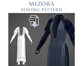 Mizora Dress Pattern Costume for Cosplay
