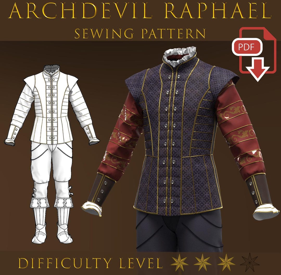 Rahael Is One Pattern Raphael Archdevil Costume Sewing Pattern Kit - Etsy UK