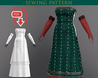 Triss Merigold Evening Dress The Witcher 3 Sewing Pattern
