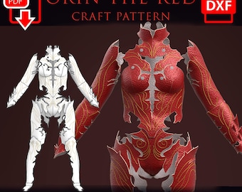 Orin the Red Armor Cosplay Pattern Templates