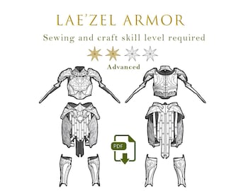 DIY Lae'zel Armor Pattern Templates