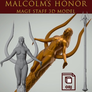 Malcolms Honor Dragon Age Staff Hawke 3D print Files