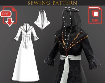 Iris von Everec Witcher 3 Dress Costume Pattern