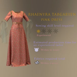 Princess Pink Dress Pattern