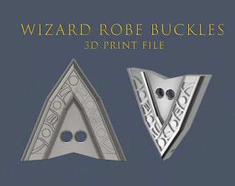 3D OBJ Files Buttons for Wizard Gale Cosplay