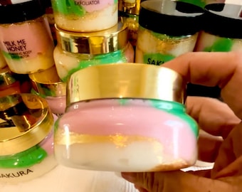 Milk Me Honey Sakura  Luxurious Body Exfoliator ~ Milk Bath