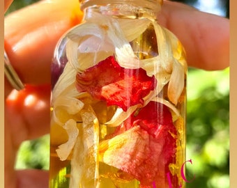Tropical Moon Oil: Rose Scented Ritual Oil with Gold