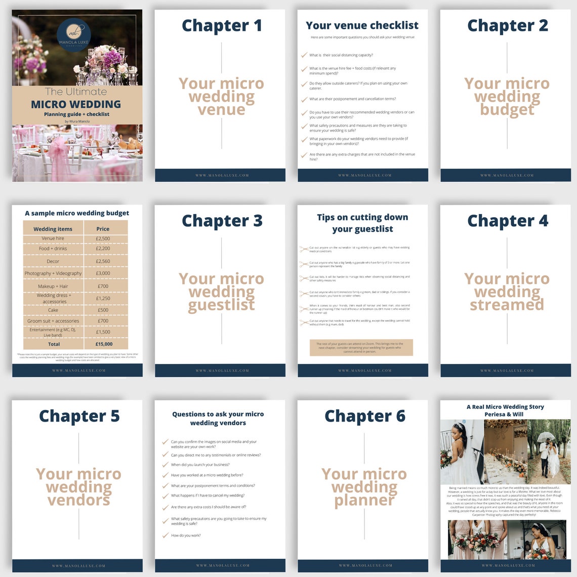 Micro Wedding Planning Guide + Wedding Checklist, Wedding Planner, Wedding Planning Guide ...
