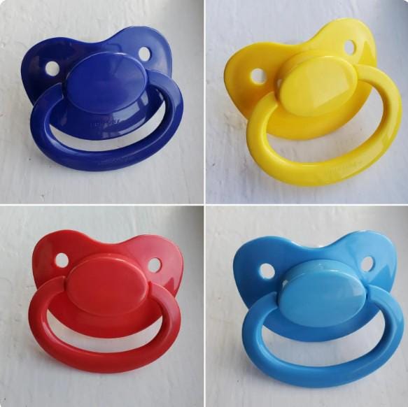 Plain Adult Pacifiers | Six Types: Gen 1 Paci, Gen 2 Paci, Gen 3 Paci ...