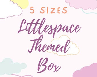 Pacote de cuidados temático Littlespace | conjunto de presente de regressão de idade | caixa agere | caixa temática littlespace | kit inicial littlespace |