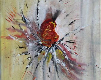 Red Roses Painting Etsy