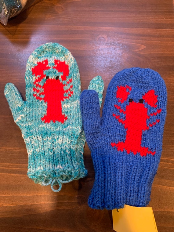 Maine Made Lobster Mittens by Mimi Etsy