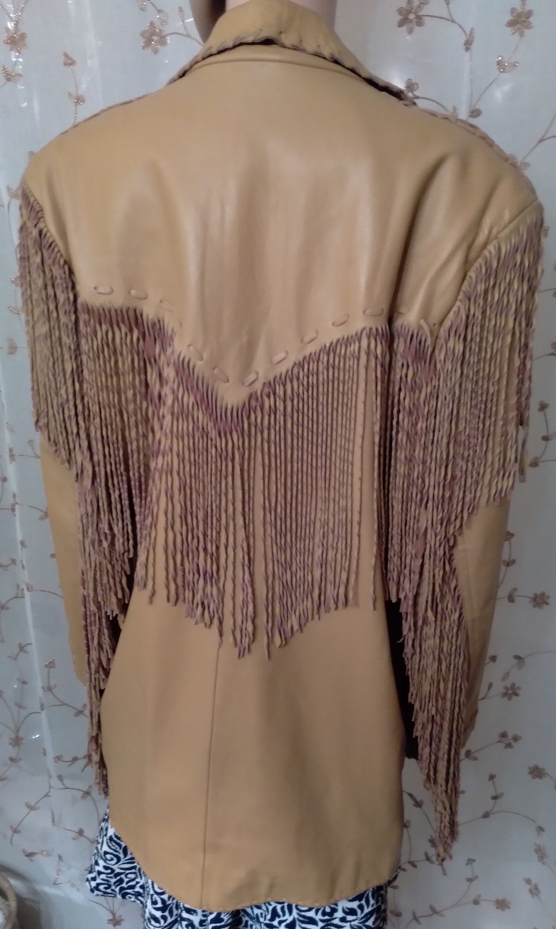 Double D Ranch Wear Fringed Leather Jacket Women's M Etsy