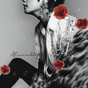 V Taehyung art print BTS / fan art / drawing