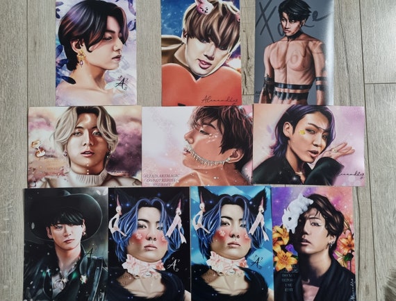 ジョングク BTS アートプリント / ファンアート ジョングク A5 - Etsy 日本