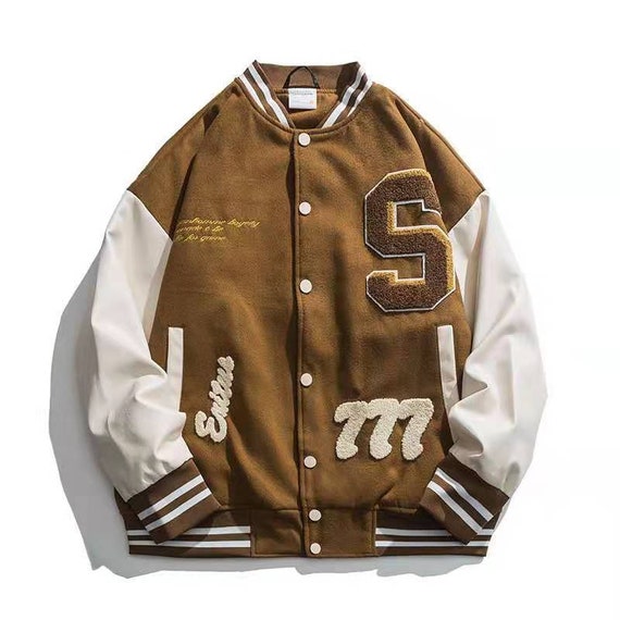 愛用ジャケット/アウターAmeri-camden nature Varsity Jacket / Black - Etsy