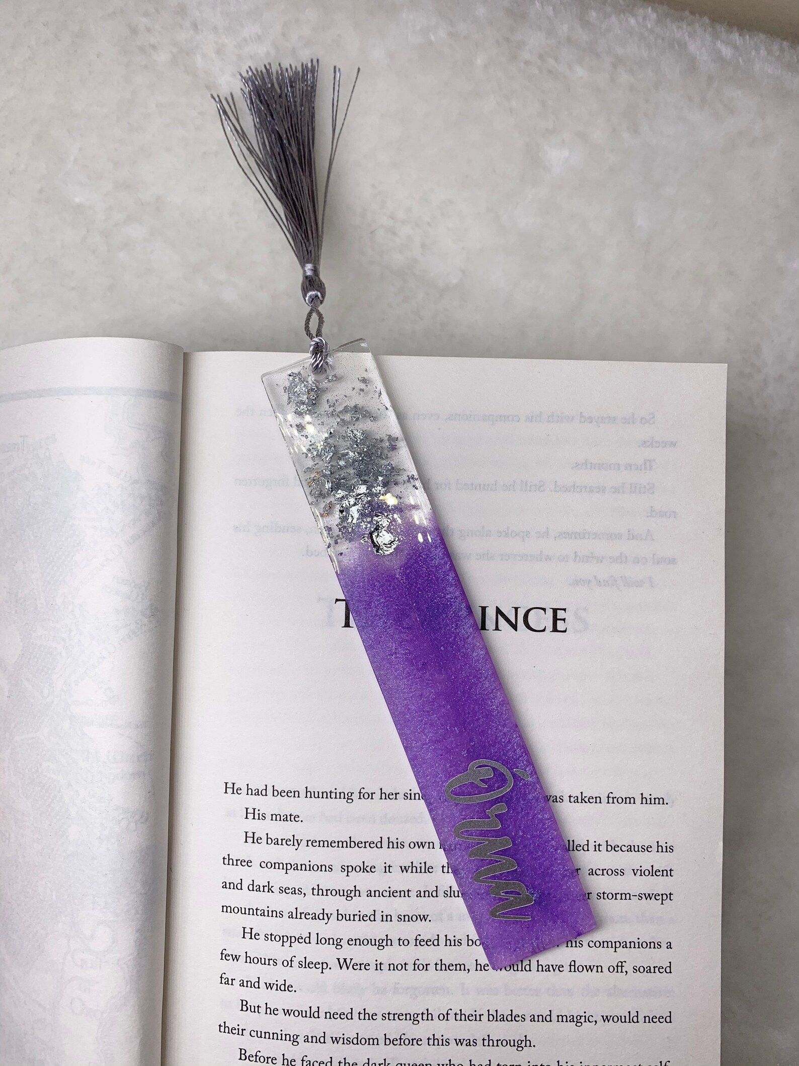 Personalised Resin Bookmark With 36 Colours and Gold/silver Etsy UK