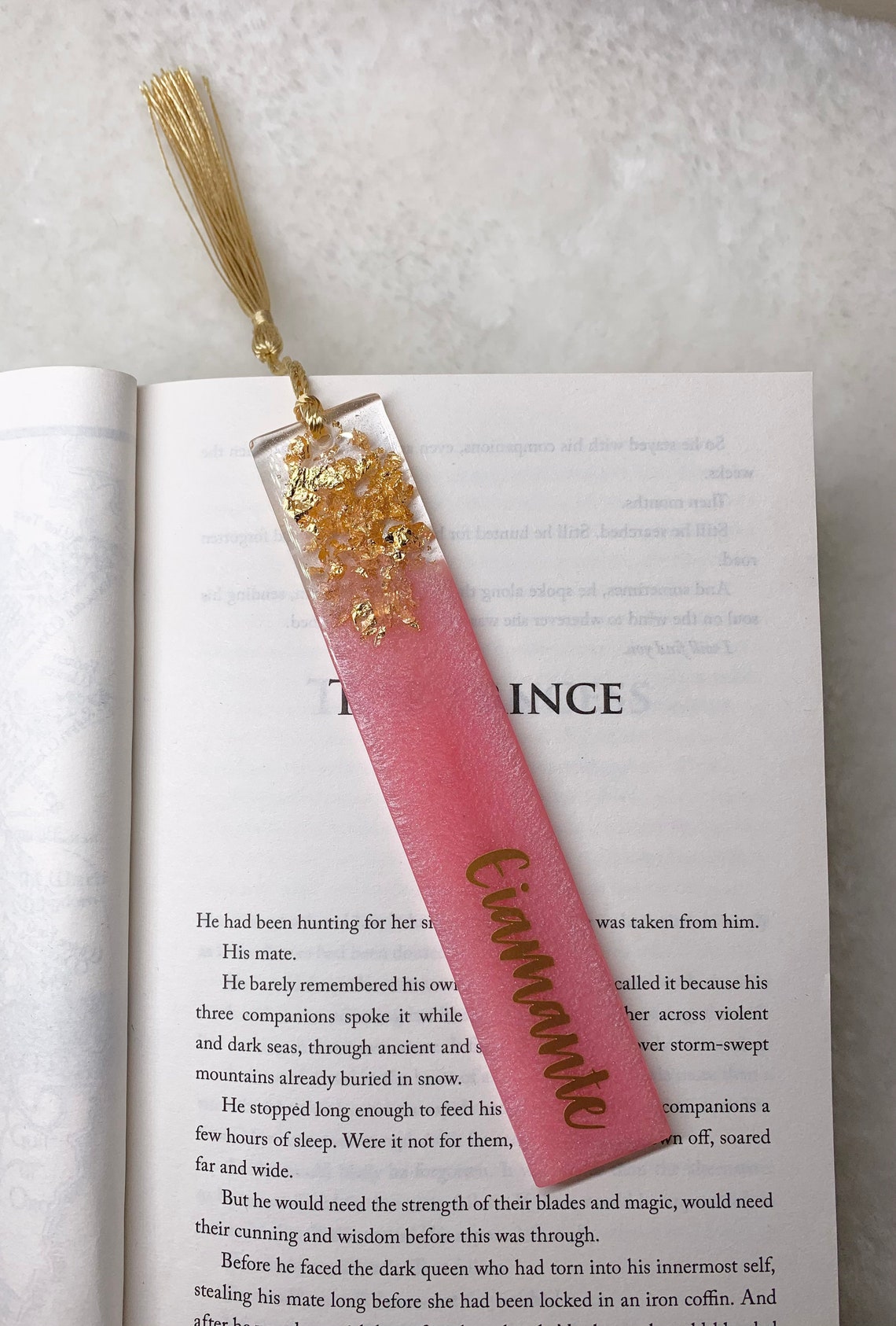 Personalised Resin Bookmark With 36 Colours and Gold/silver Etsy UK