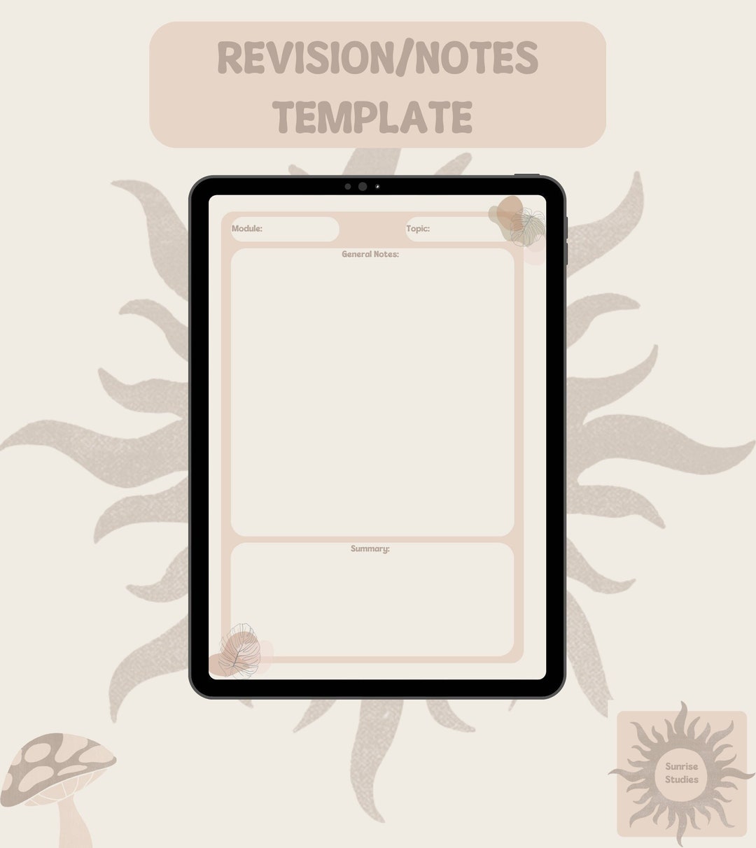 Notes Template - Etsy
