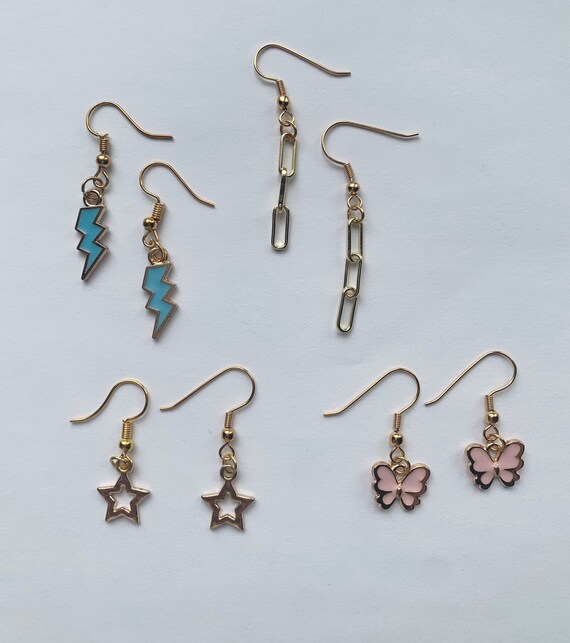Gold Earring Collection Etsy Canada
