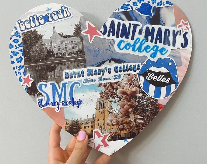 Custom College Collage Decor, Dorm Art, Graduation Gift