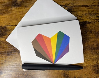 LGBTQ PRIDE heart card