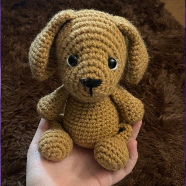 Puppy Dog Plushy, Custom Colors, Soft Cuddly Replica, Personalized Pet Memorial, Handmade Crochet Stuffed Animal