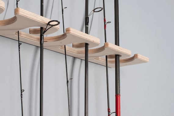 Acquista Supporto per canna da pesca a parete, 6/8 fori, multifunzione, verticale, orizzontale, espositore per canna da pesca, organizer per accessori da pesca in Italia a partire da 9.16