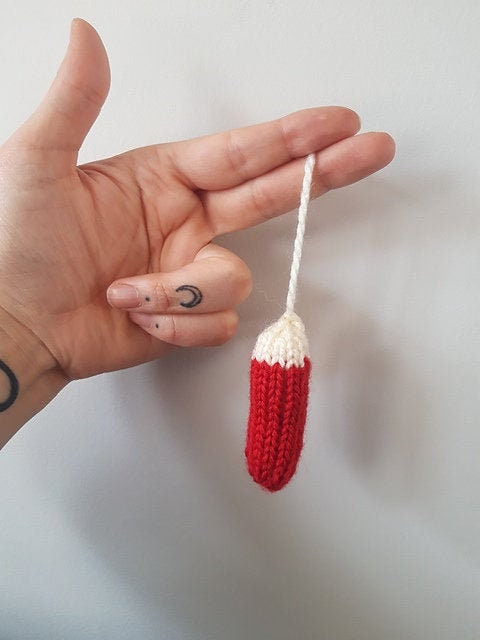 Cute Knitted Tampon Etsy