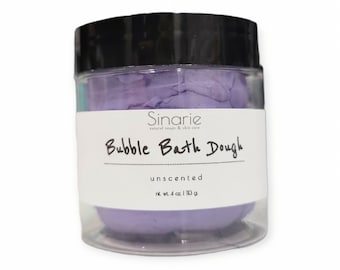 Bubble Bath Dough: Natural Kids Bath Soap, Sensitive Skin (4oz)