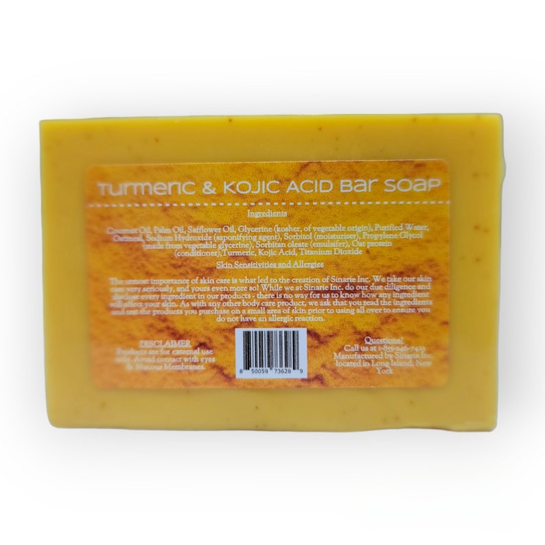 Turmeric Kojic Acid Brightening Bar Soap With Oats - Etsy