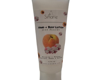 Just Peachy Apricot Hand and Body Lotion | Jojoba Oil | Cocoa Butter | Shea Butter | Natural Lotion | Stocking Stuffers | Gifts for Her