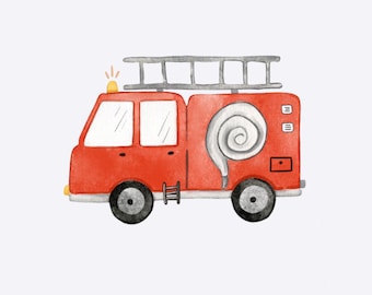 Bügelbild  Feuerwehrauto