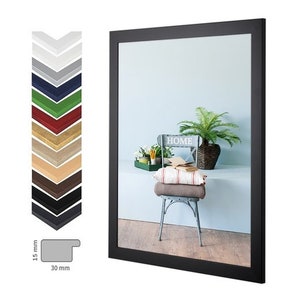 Puzzle picture frames in special puzzle sizes (30 mm frame strip), picture frames with acrylic glass pane