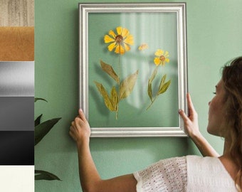 Doppelglas - Bilderrahmen ATHEN in verschiedenen Größen, hergestellt in Deutschland, Doppelglasrahmen mit Acrylglas für Blumen, Fotos, uvm.