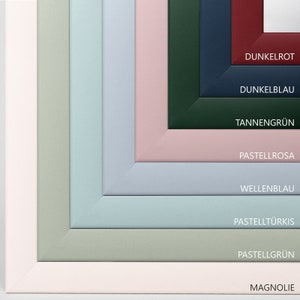 Bilderrahmen Dalia Pastell, Farbe & Größe wählbar, hergestellt in Deutschland, Posterrahmen mit Glas in verschiedenen Größen, Holzrahmen Bild 7
