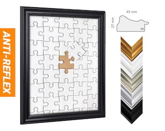 Puzzle frame Athens with anti-reflective acrylic glass, baroque frame with anti-reflective effect, picture frame for puzzles made in Germany